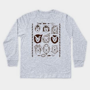 Getting Ready for Safari Kids Long Sleeve T-Shirt